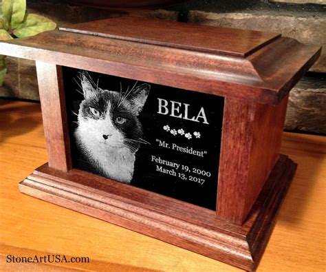 Custom Pet Urn Cremation Container Memorial Box Fine Solid Etsy