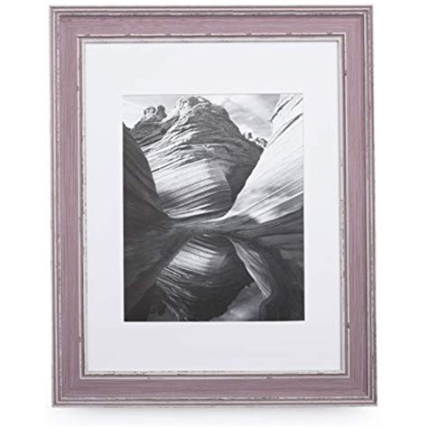 11x14 Picture Frame Distressed Rose Matted To 8x10 Frames By Ecohome