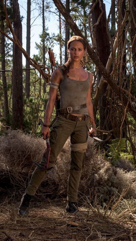 Movie Tomb Raider Tomb Raider Alicia Vikander Lara Croft Mobile Wallpaper Laura Croft
