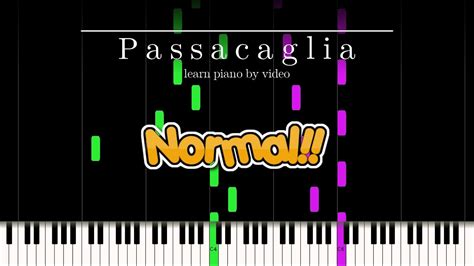 How To Play Passacaglia By A Piano Youtube