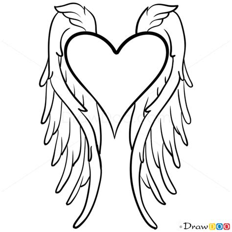 Angel Wings Drawing Step By Step Drawing Lessons Angel Wings Drawing