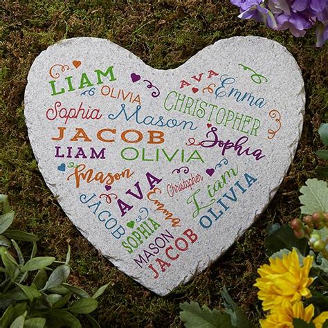 Personalized Garden Stones For Grandparents Personalised Engraved
