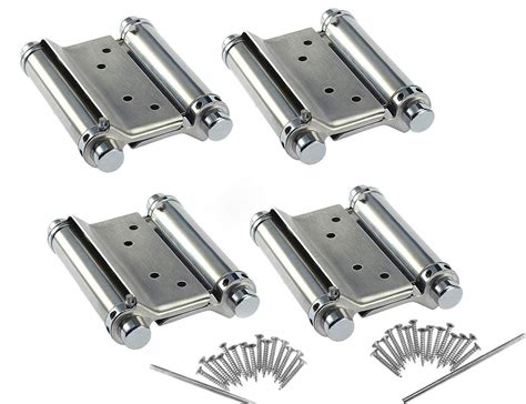 Buy 2 Pairs 3inch Double Action Spring Door Hinges Stainless Steel