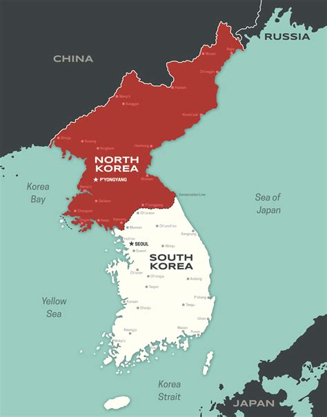 Map Of North And South Korea World Map