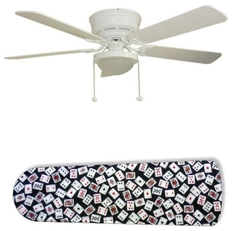 Ceiling fans now come in variety of designs to complement the artistic ceilings and colourful walls of the room. Game Room Playing Cards 52" Ceiling Fan with Lamp ...