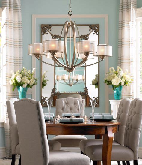 Transitional Dining Room Dining Room Chandelier Chandelier In Living