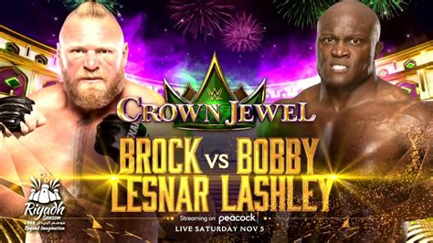 Brock Lesnar Vs Bobby Lashley Set For WWE Crown Jewel WON F4W WWE