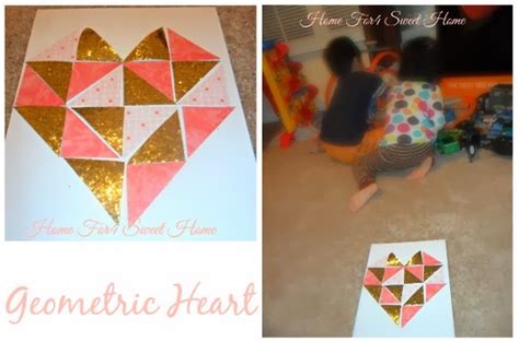 Home For4 Sweet Home Valentines Diy Geometric Heart