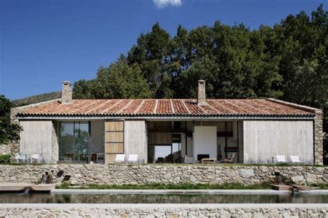 Spanish Stable Turned Contemporary Stone Home Modern