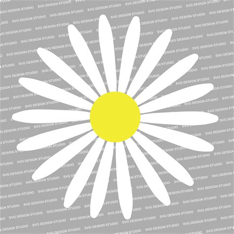 Daisy Svg Flower Vectored Daisy Files For Cricut Digital Etsy