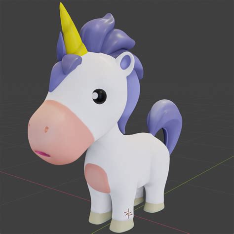 Cartoon Unicorn Rigged 3D | CGTrader