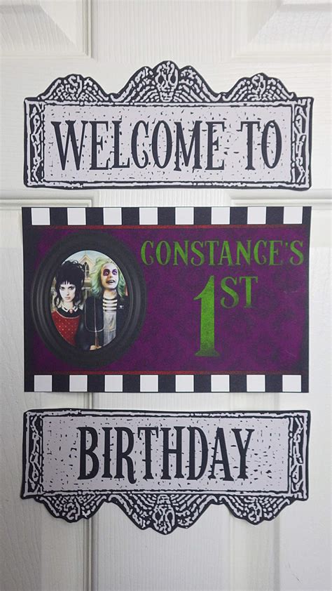 Beetlejuice Birthday Banner Party Supplies Party Décor