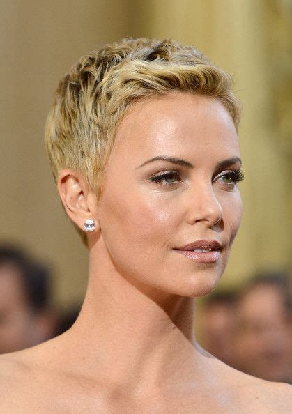 More Pics Of Charlize Theron Pixie Super Short Hair Charlize Theron