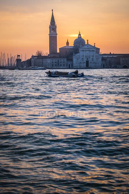 Italia Venecia Vista A San Giorgio Maggiore En La Mañana Del