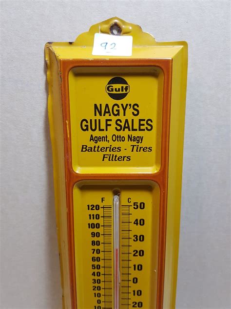 Gulf Thermometer Yellow Creek Sk 13 Schmalz Auctions