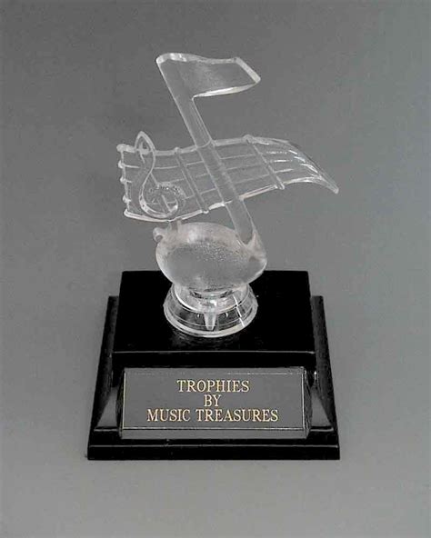 Buy Crystal Music Note Award Awards Trophies Music Trophy