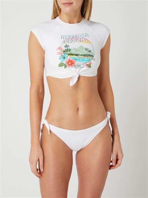 Banana Moon Cropped Shirt Mit Knotendetail Modell Summerland Weiss Online Kaufen