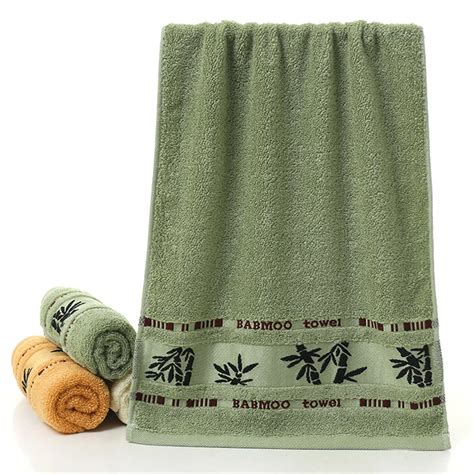 high quality pattern bamboo fiber towel hand face bamboo tower bathroom hotel decorative