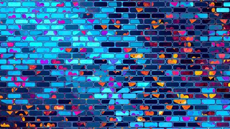 Neon Brick Design On Purple Wallpapers Wallpaper Cave