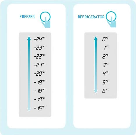 Some bottom freezer refrigerators have temperature controls located inside the fresh food compartment. LG Help Library: Ideal temperature setting | LG Canada