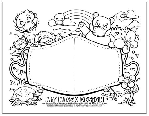 Pypus is now on the social networks, follow him and get latest free coloring pages and much more. QuietYell™ » Activity Sheet Downloads - My Mask Design