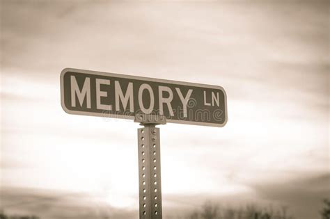 Memory Lane Raod Sign In Sepia Tones Ad Raod Lane Memory