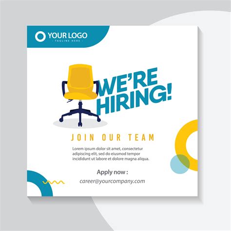 Hiring Recruitment Poster Design Vector Illustration Open A Template Design Job 5242782