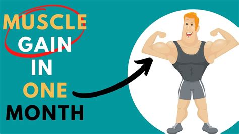 How Much Muscle Can You Gain In A Month Youtube