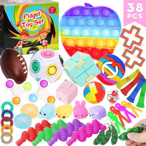 Buy 38Pcs Fidget Toys, Fidget PopIts Pack Popper Mini Bulk Toy Set for