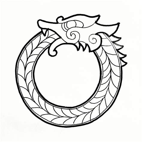 Ouroboros Sketch Viking Art Celtic Art Celtic Symbols