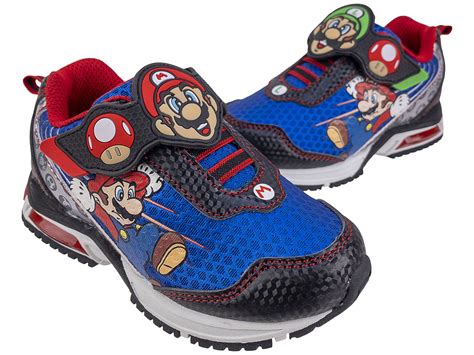 Mario Kart Licensed Light Up Athletic Sneakers Toddler Boys