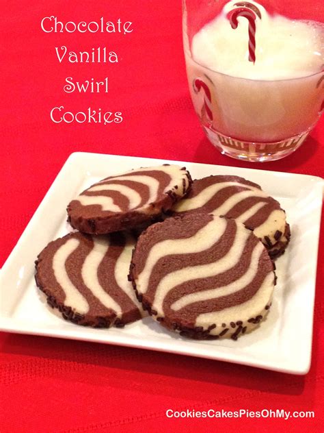 Chocolate Vanilla Swirl Cookies Yummy Cookies Cookie Cake Pie