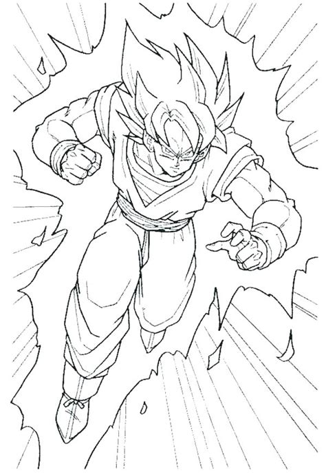 La raza saiyajin debería haberse extinguido por completo. Dragon Ball Z Coloring Pages Goku Super Saiyan 5 at ...