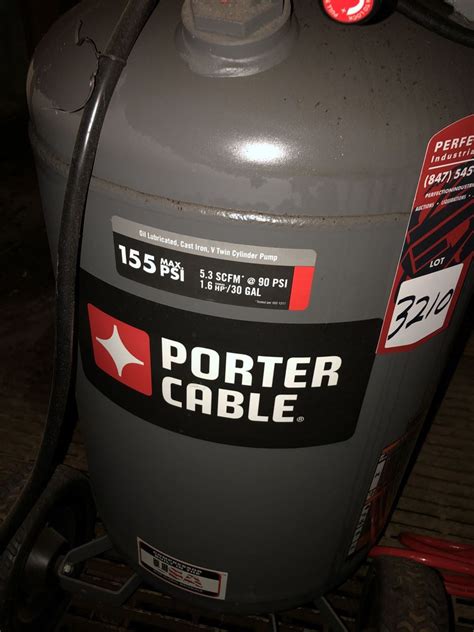 Porter Cable Pxcm301 30 Gallon 16 Hp Air Compressor 90 Psi Single