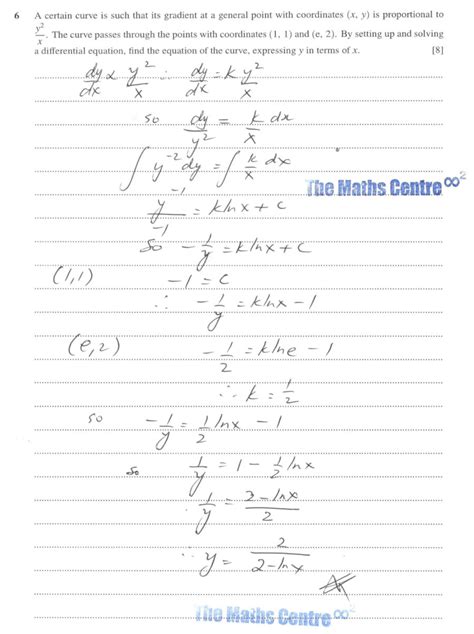 Free Preview Cambridge A Level Pure Maths 3 P3 Fully Worked