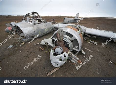 Junkers Ju 88 Airplane Wreck World War Ii Spitsbergen Stock Photo
