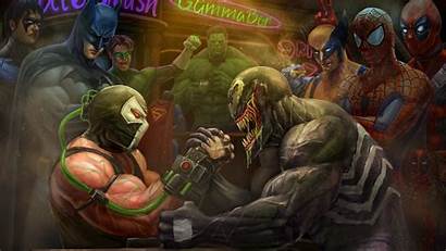 Venom Arm Bane Wrestling 4k Hulk Wolverine