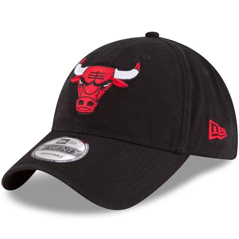 Mens New Era Black Chicago Bulls Official Team Color 9twenty