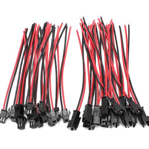 Buy D Orange 20 Pairs Jst Connector Wires 2 Pin Male Female Jst Plug
