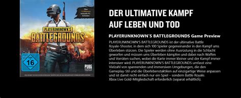 Playerunknown‘s Battlegrounds Pubg Game Preview Edition Für Xbox
