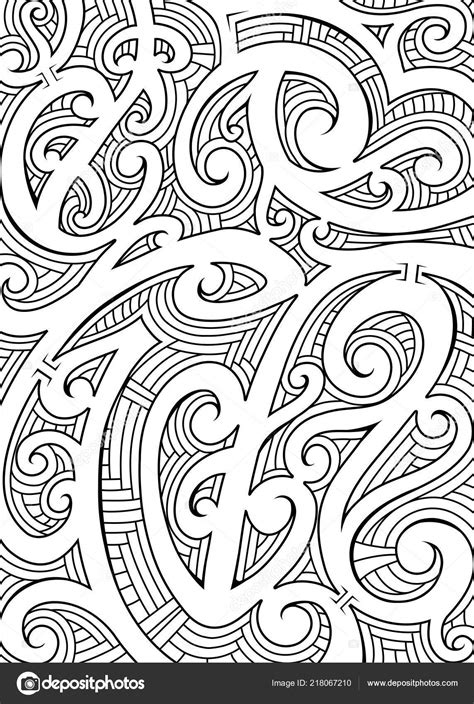 Maori Style Ornament Stock Vector Image By ©akvlv 218067210