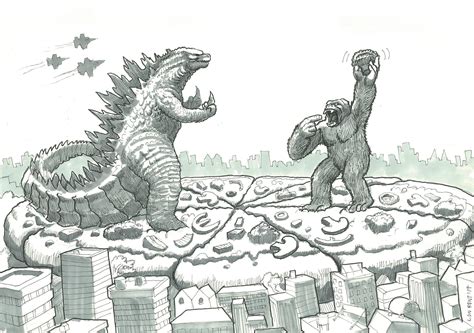 Legends collide as godzilla and kong, the two most powerful forces of nature, clash on the big screen in a spectacular battle for the ages. Drawing Godzilla Vs Kong | Max Installer