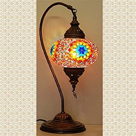 Lamodahome Turkish Lamp Tiffany Lamp Mosaic Stained Glass Boho