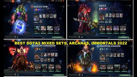 Dota2 Best Mixed Sets And Arcanas 02 2022 Youtube