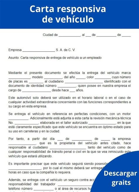 Carta Responsiva Formatos Y Ejemplos Word Para Imprim Vrogue Co