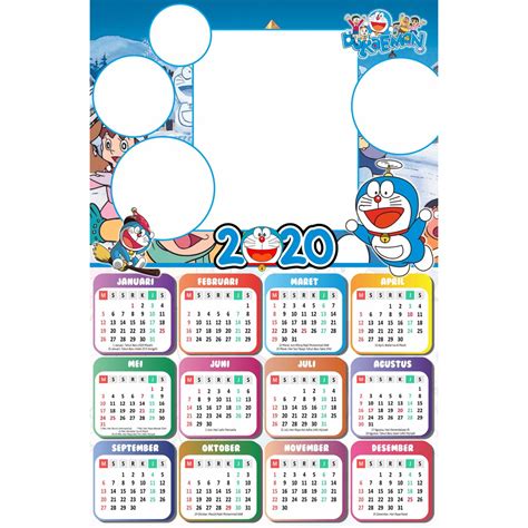 Ini menjadi prioritas bagi saya karena ada banyak sekali pesan yang masuk di inbok wa menanyakan desain kalender 2021 ini. Kalender Dinding 1 Tahunan 2020 motif Karakter Doraemon ...