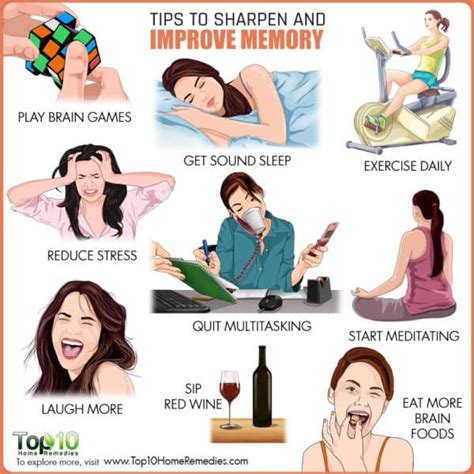 10 tips to sharpen and improve memory top 10 home remedies