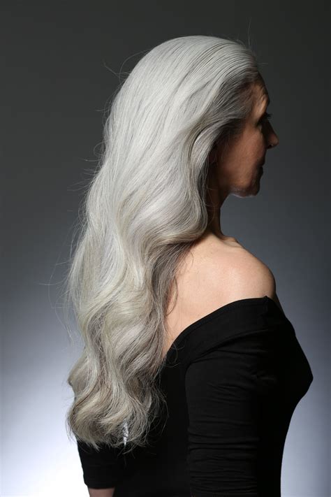 is long grey hair aging 25mmcreamecocoil41recycledspiraguide