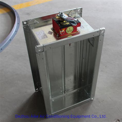 Hvac Galvanized Steel Duct Fire Damper With Actuator China Fire Valve