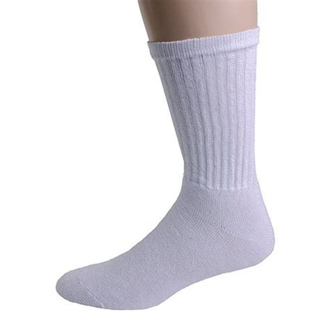 American Made Socks American Made Cotton Crew Socks 12 Pair 4 6 White